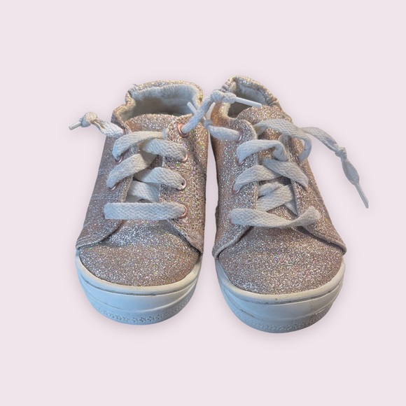 wonder nation Shoes Wonder Nation Girls Gold Glitter Sneakers